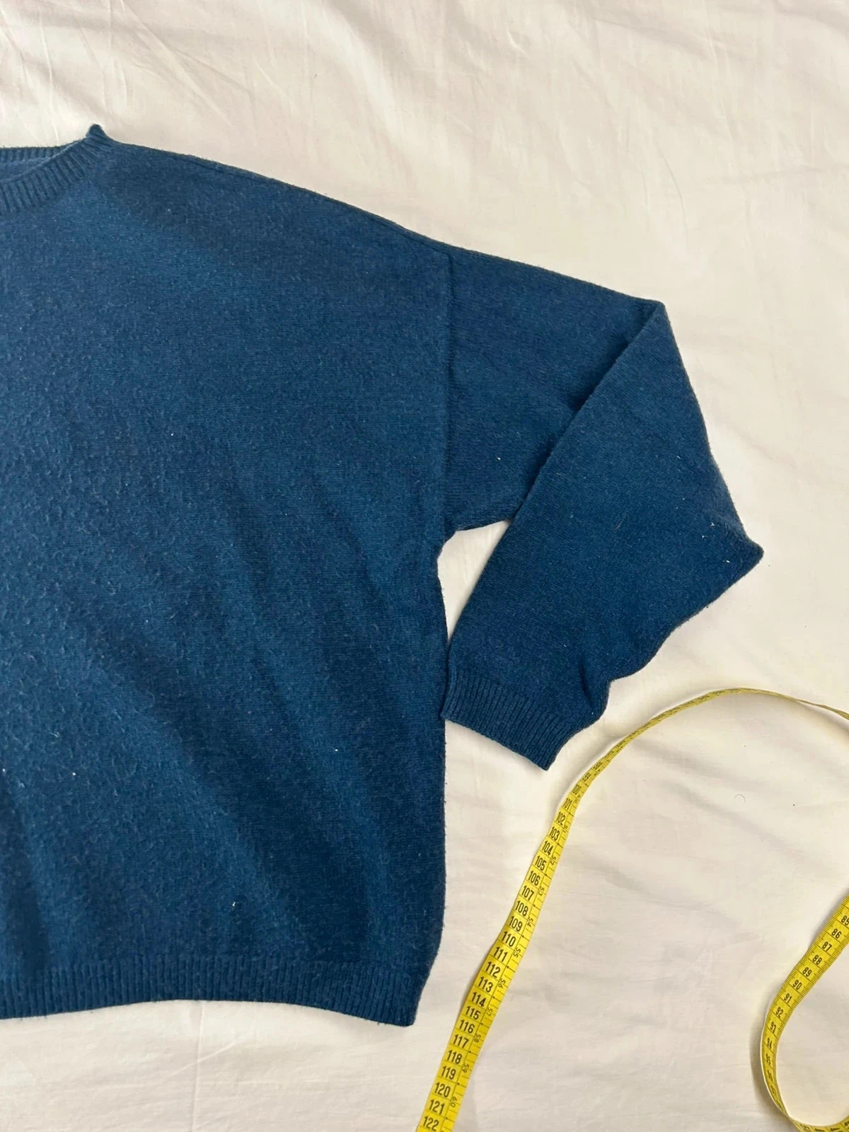 Suéter oversized almae azul marinho vintage em viscose – photo 3